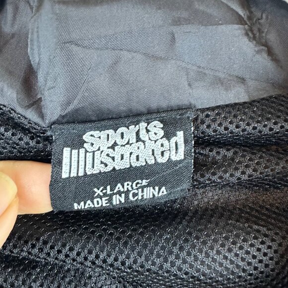 Vintage Sports Illustrated Windbreaker Men XL Zip Bomber Sporty Active Retro Y2K - Picture 7 of 11